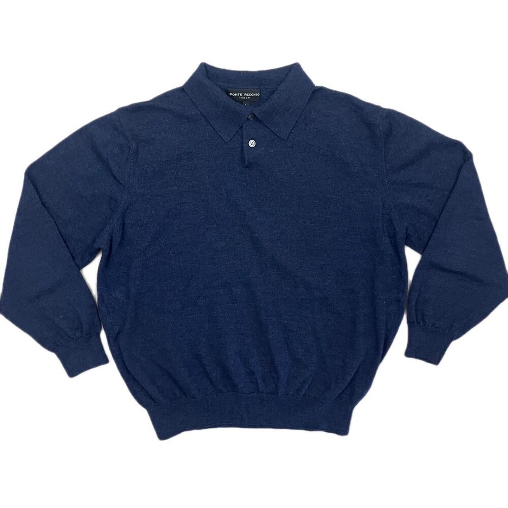 Unbranded Men's Navy and Blue Jumper